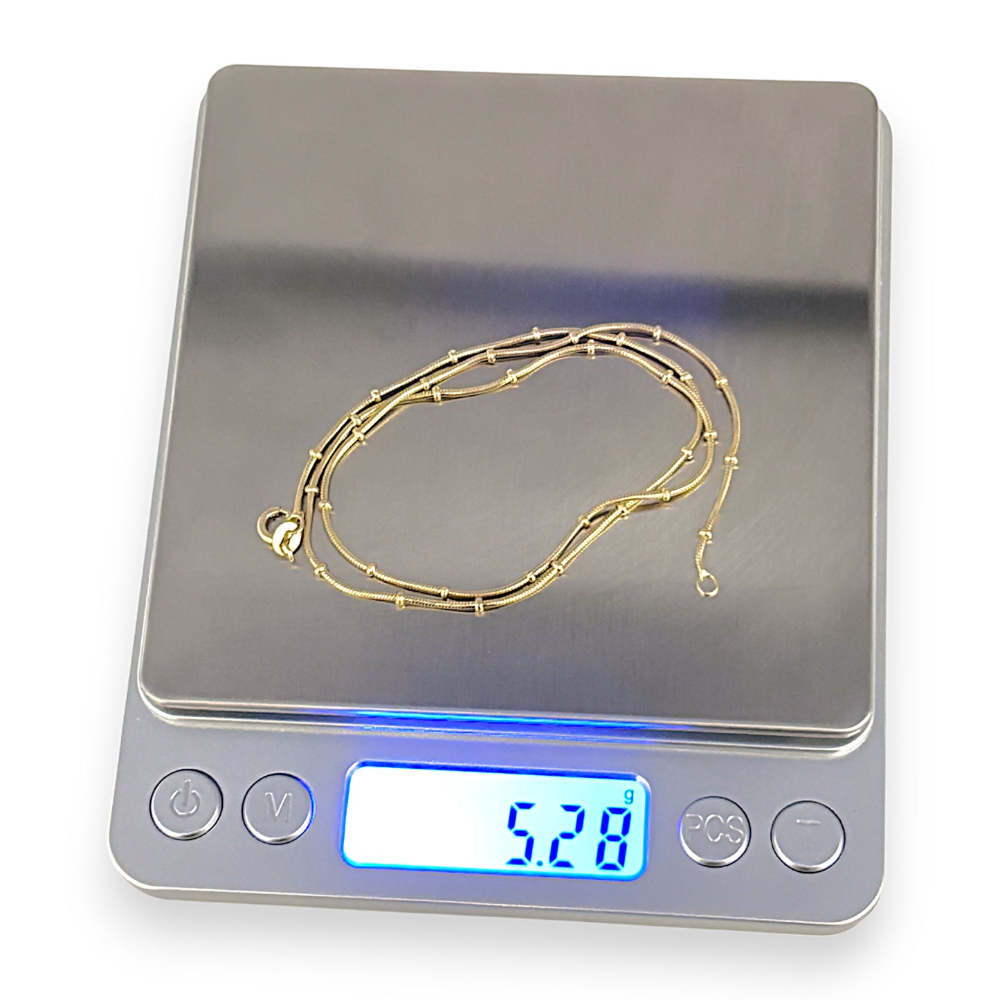 GOLD DEAL | 14ct (14K) Gold Station Necklace Length 41cm