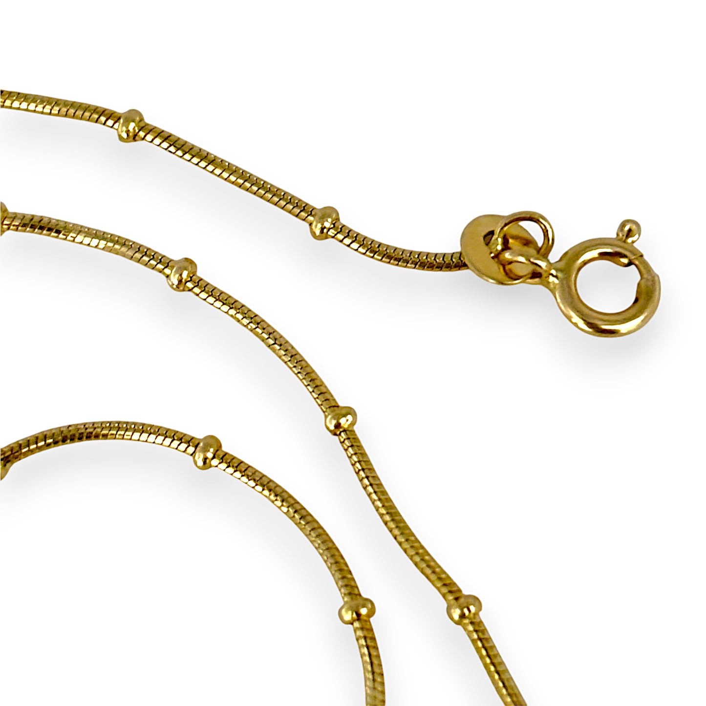 GOLD DEAL | 14ct (14K) Gold Station Necklace Length 41cm