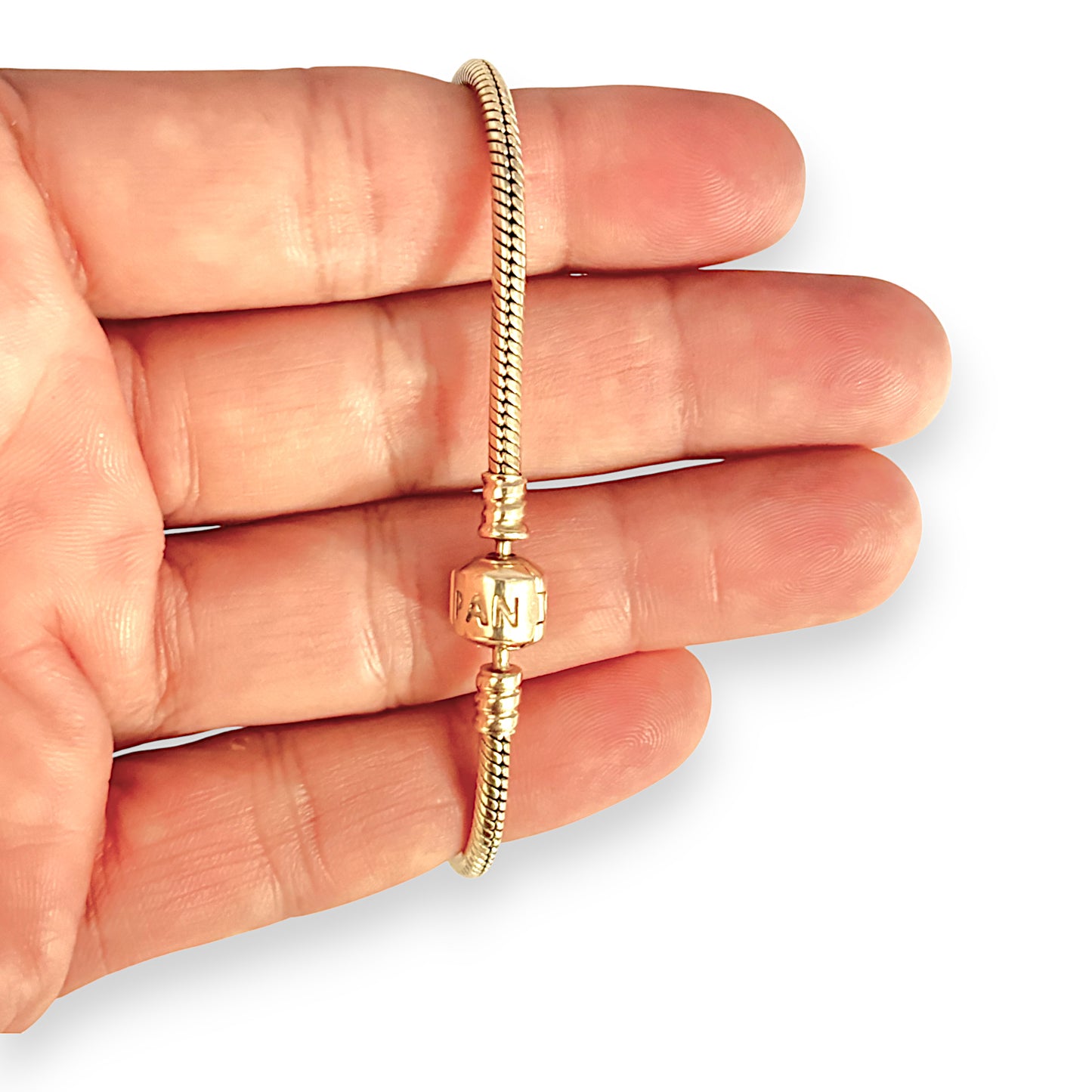 GOLD DEAL | 14ct (14K) Gold 17.08g Pandora Moments Bracelet Length 19cm