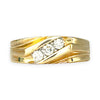 10K Gold MHJ Diamond Ring Size U1/2. R # 236