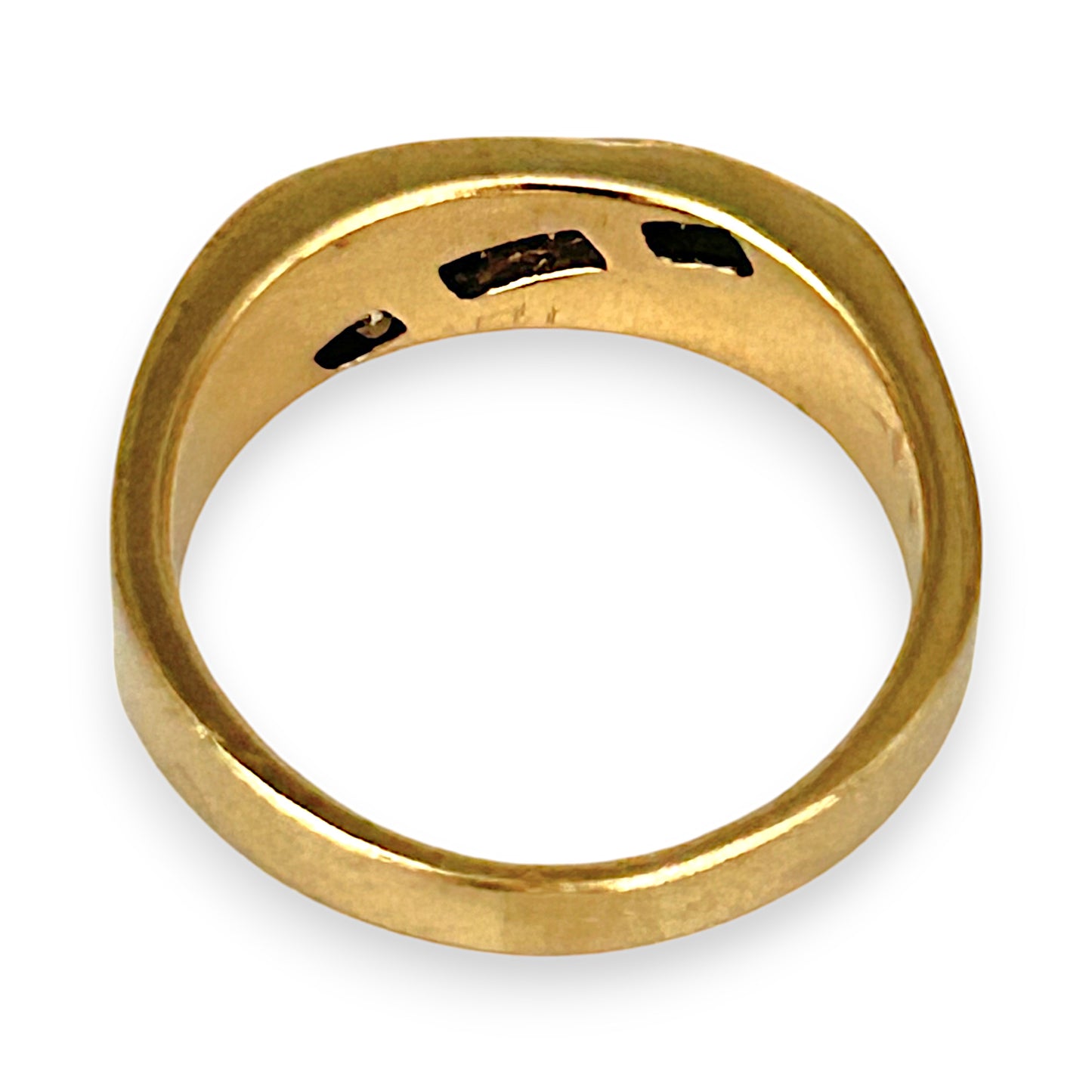 GOLD DEAL | 10ct (10K) Gold Michael Hill Diamond 0.42ct Signet Ring Size X1/2