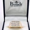 NZGD | 9ct Gold PROUDS Signature Diamond Bar Ring Valuation $2,800