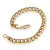 GOLD DEAL | 10ct (10K) Gold 21.5cm Round Soft Edge Curb Link Bracelet Valuation $3,900