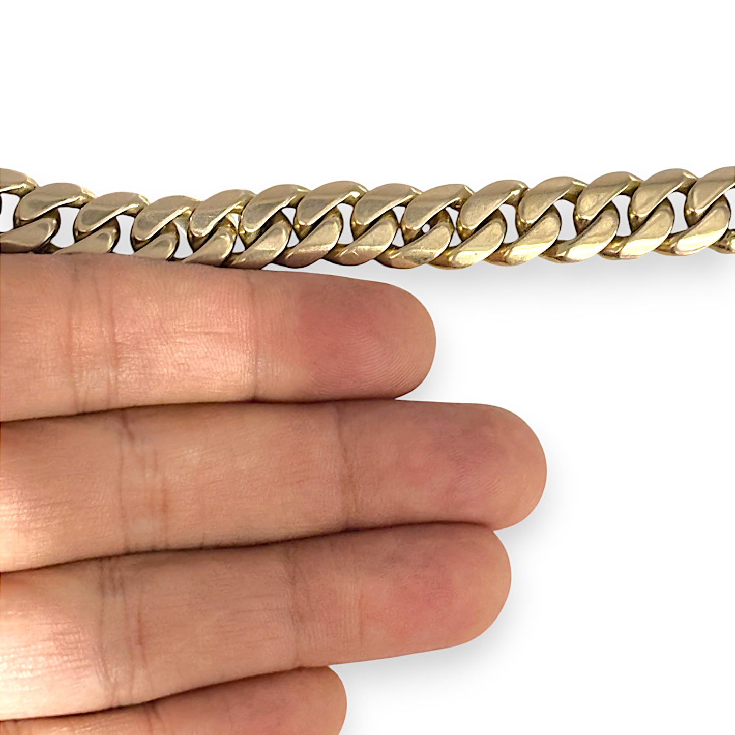 10ct Gold Heavy Weight Curb Link Bracelet Length 23cm Valuation $18,500 R # 242
