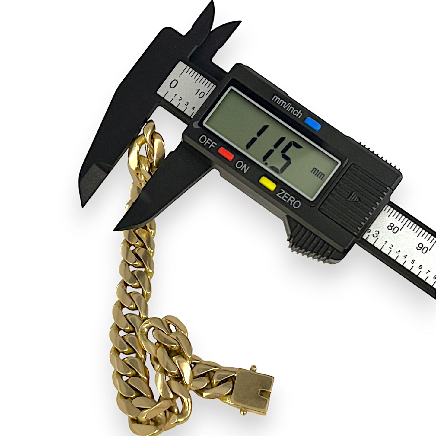 10ct Gold Heavy Weight Curb Link Bracelet Length 23cm Valuation $18,500 R # 242