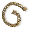 GOLD DEAL | 10ct (10K) Gold Heavy Weight Curb Link 23cm Bracelet Valuation $13,950