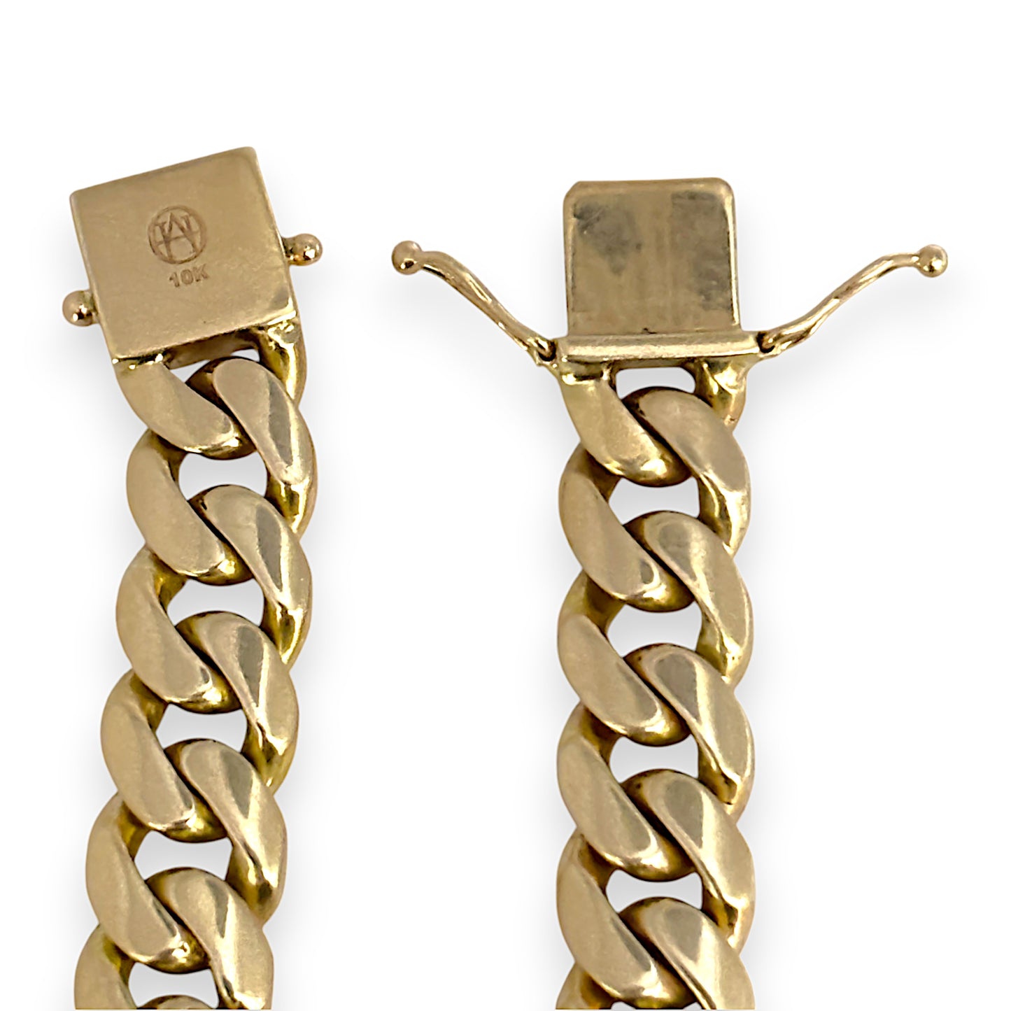 10ct Gold Heavy Weight Curb Link Bracelet Length 23cm Valuation $18,500 R # 242