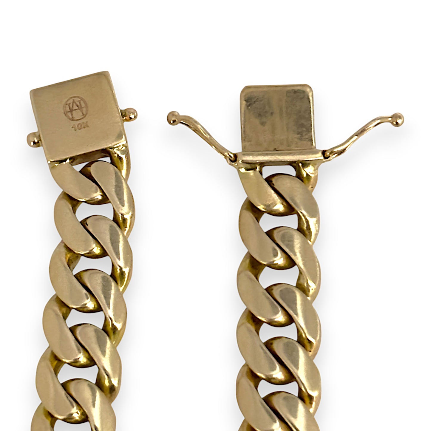 10ct Gold Heavy Weight Curb Link Bracelet Length 23cm Valuation $18,500 R # 242