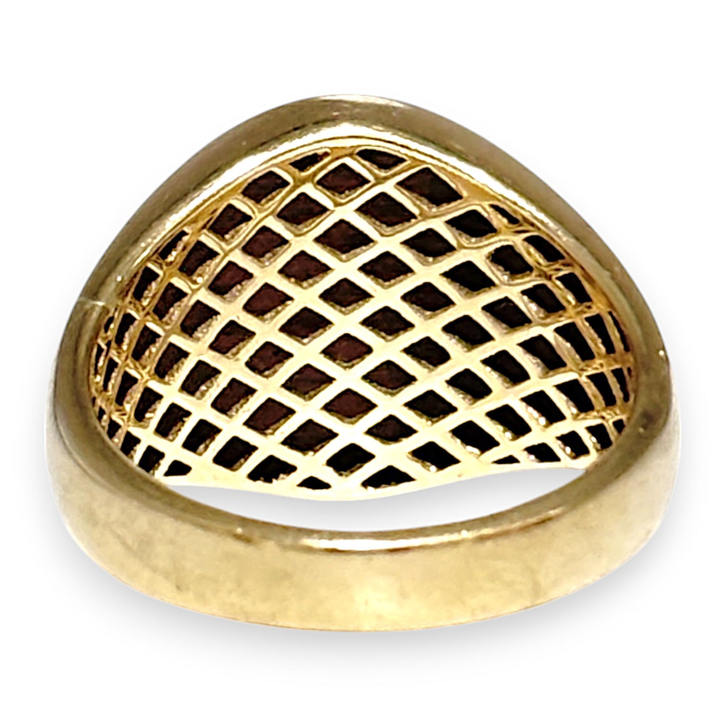 GOLD DEAL | 10ct (10K) Gold Michael Hill Plain Oval Signet Ring Size V