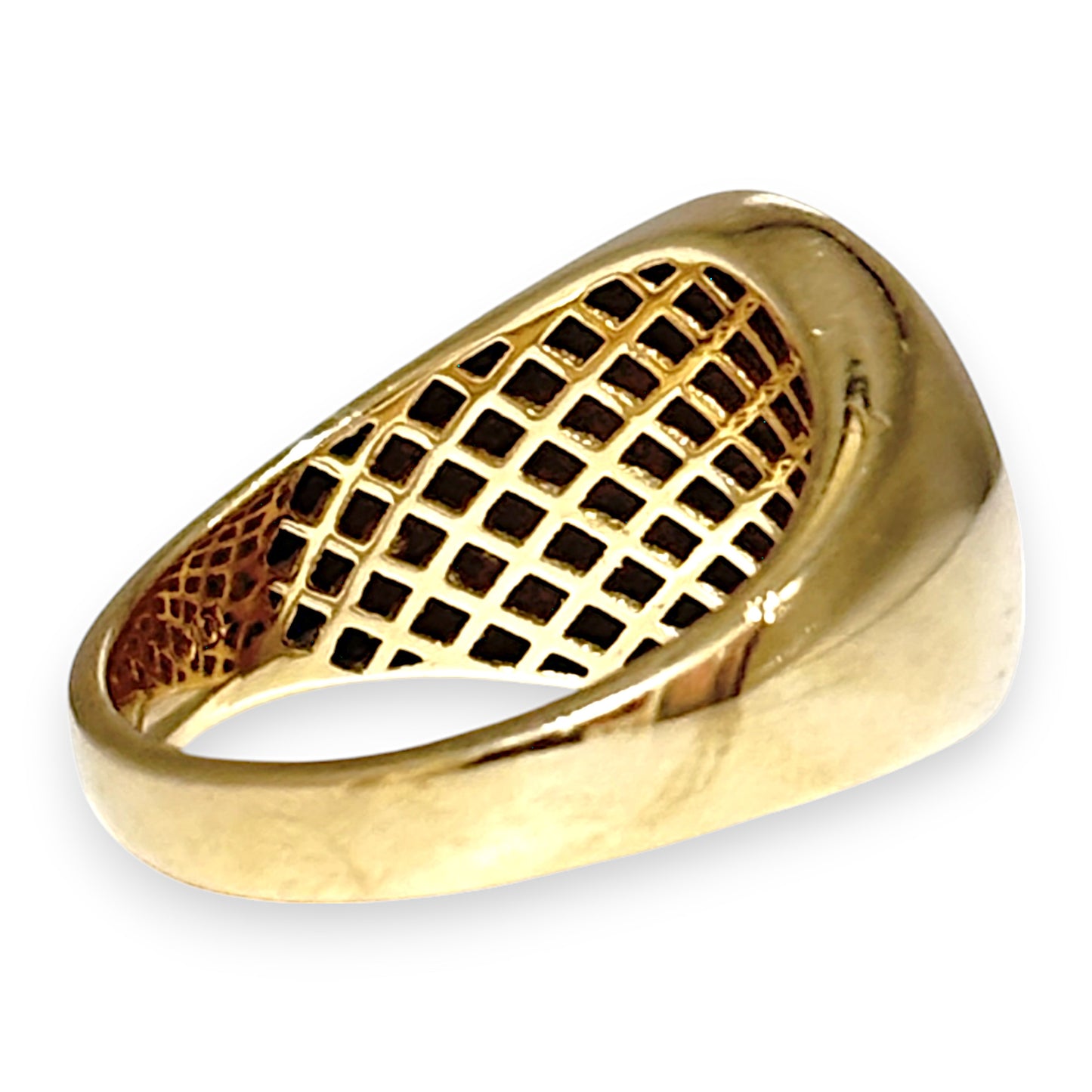 GOLD DEAL | 10ct (10K) Gold Michael Hill Plain Oval Signet Ring Size V