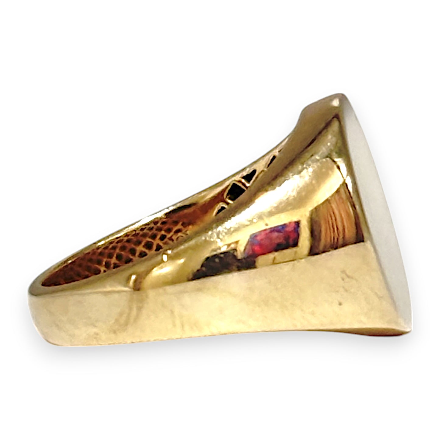 GOLD DEAL | 10ct (10K) Gold Michael Hill Plain Oval Signet Ring Size V