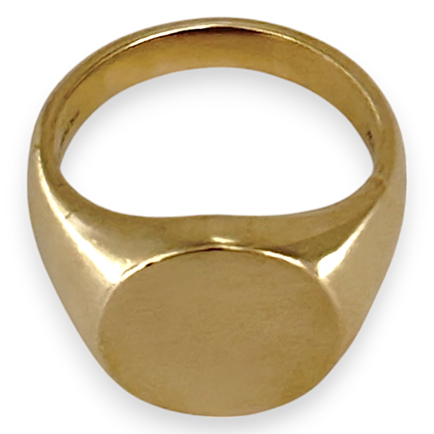 GOLD DEAL | 10ct (10K) Gold Michael Hill Plain Oval Signet Ring Size V