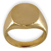 XMAS DEAL | 10kt Gold Michael Hill Plain Oval Signet Ring Size V