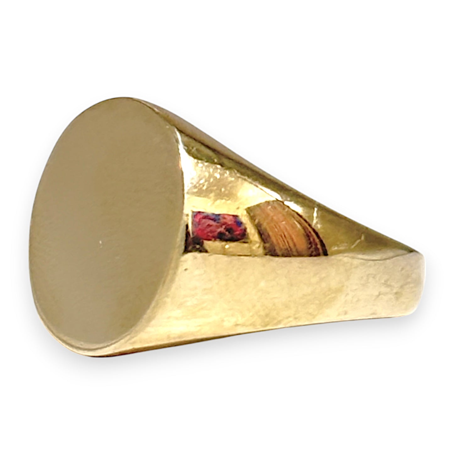 GOLD DEAL | 10ct (10K) Gold Michael Hill Plain Oval Signet Ring Size V
