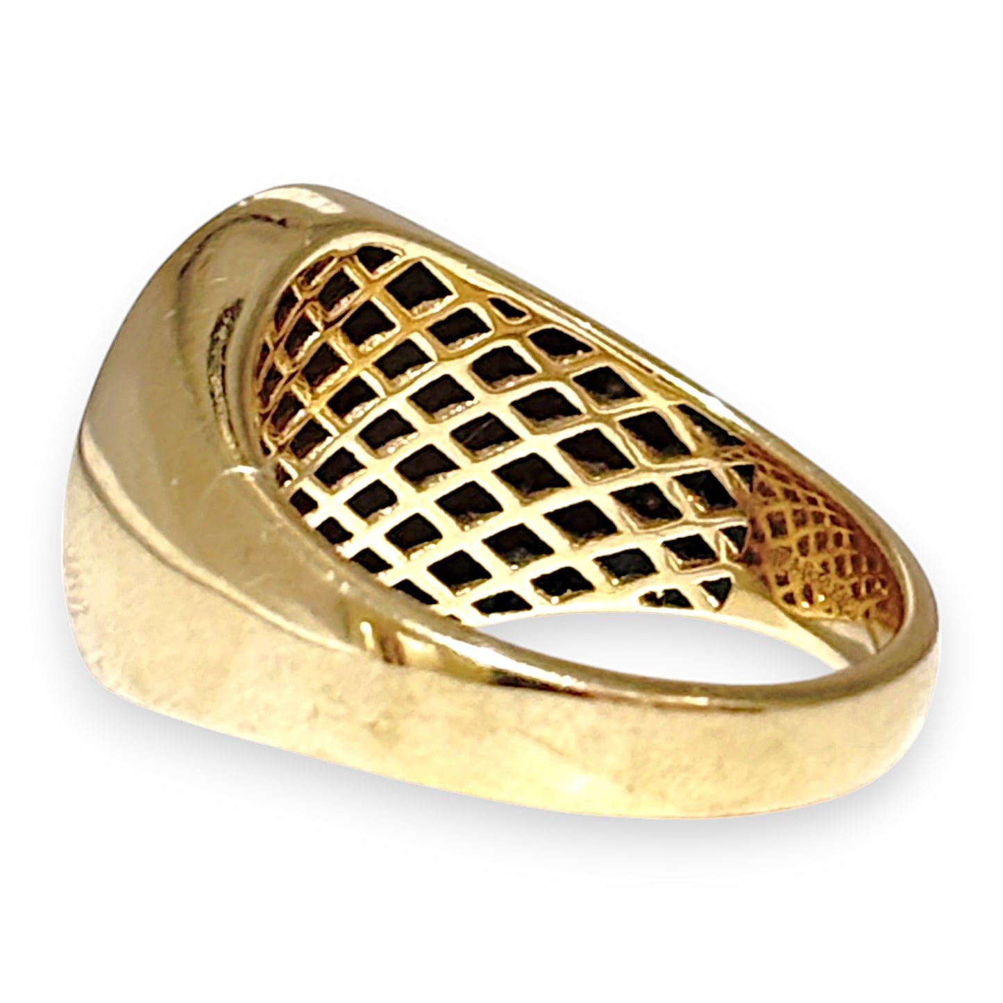 GOLD DEAL | 10ct (10K) Gold Michael Hill Plain Oval Signet Ring Size V