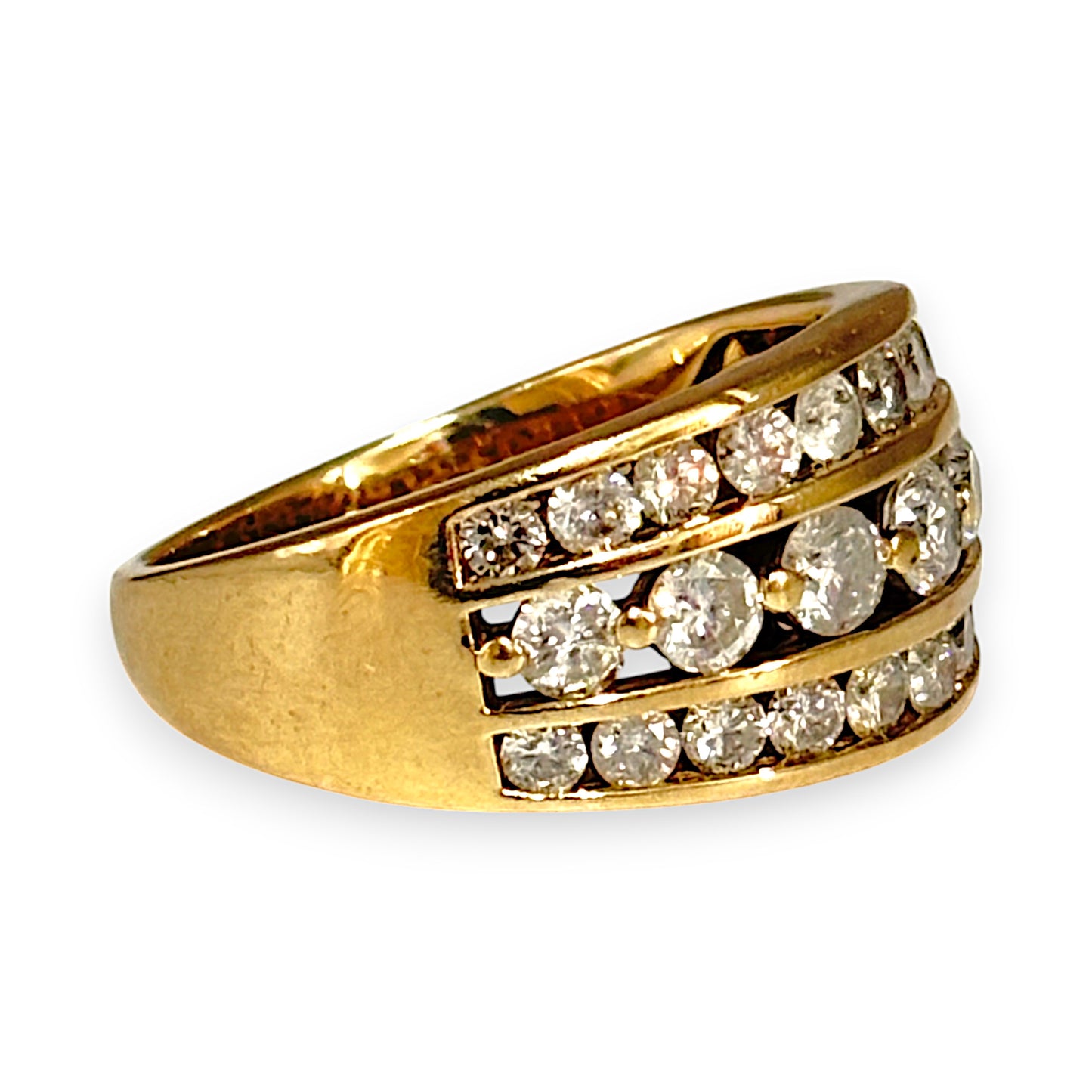 FLASH SALE | 10K Gold Michael Hill 1.99ct Diamond Set Ring Size R1/2. R # 245