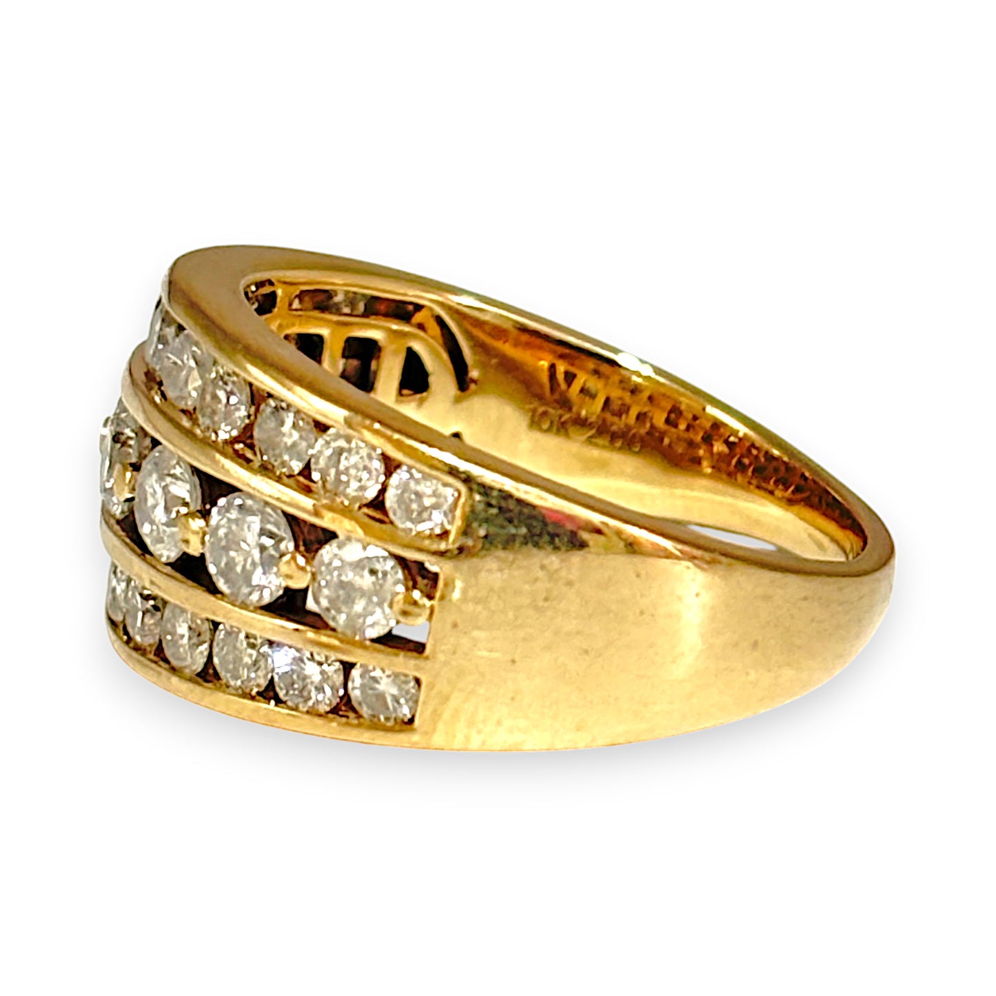 FLASH SALE | 10K Gold Michael Hill 1.99ct Diamond Set Ring Size R1/2. R # 245