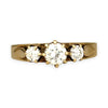 GOLD DEAL | 9kt Gold Eternal Trilogy Ring Size V