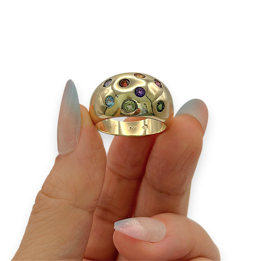 NZGD | 9ct Gold Celestial Harmony Band Ring Valuation $4,000