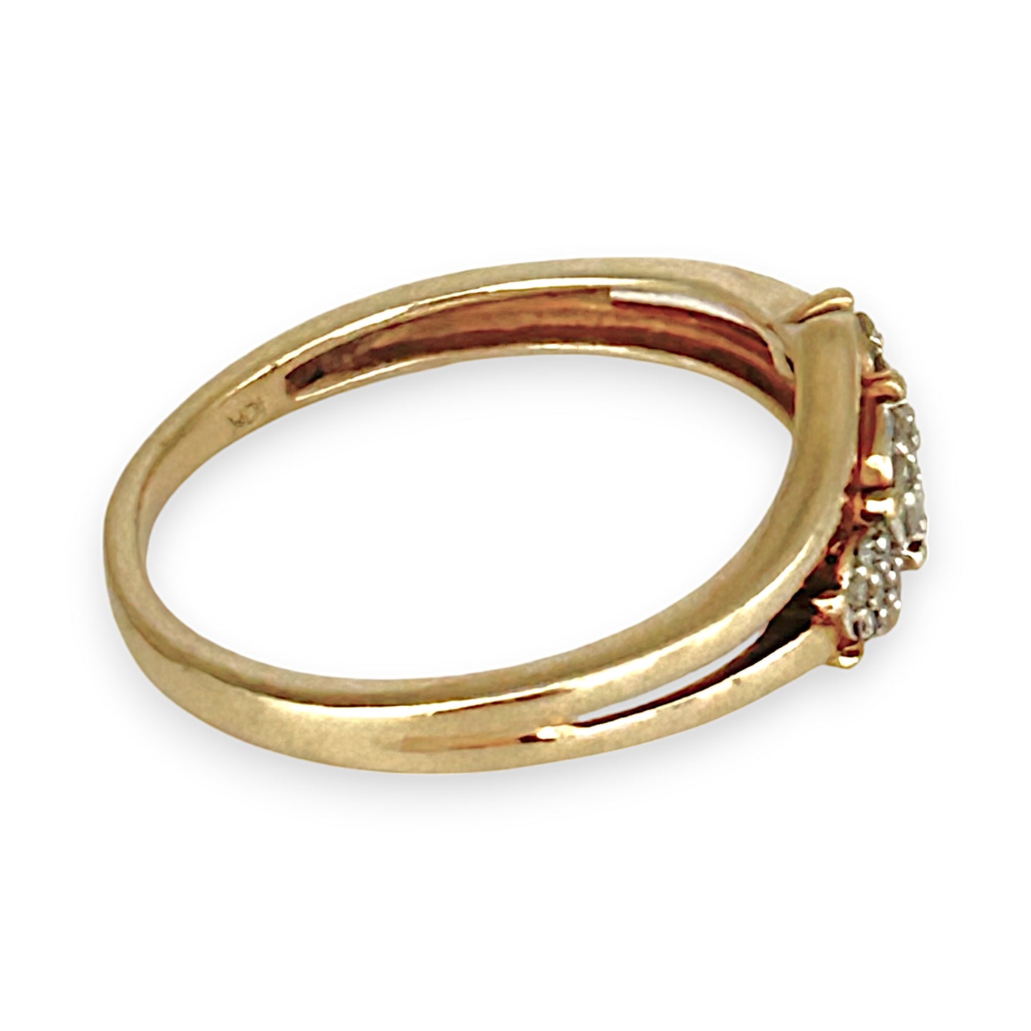 10K Gold Michael Hill Diamonds Ring Size N. R # 248