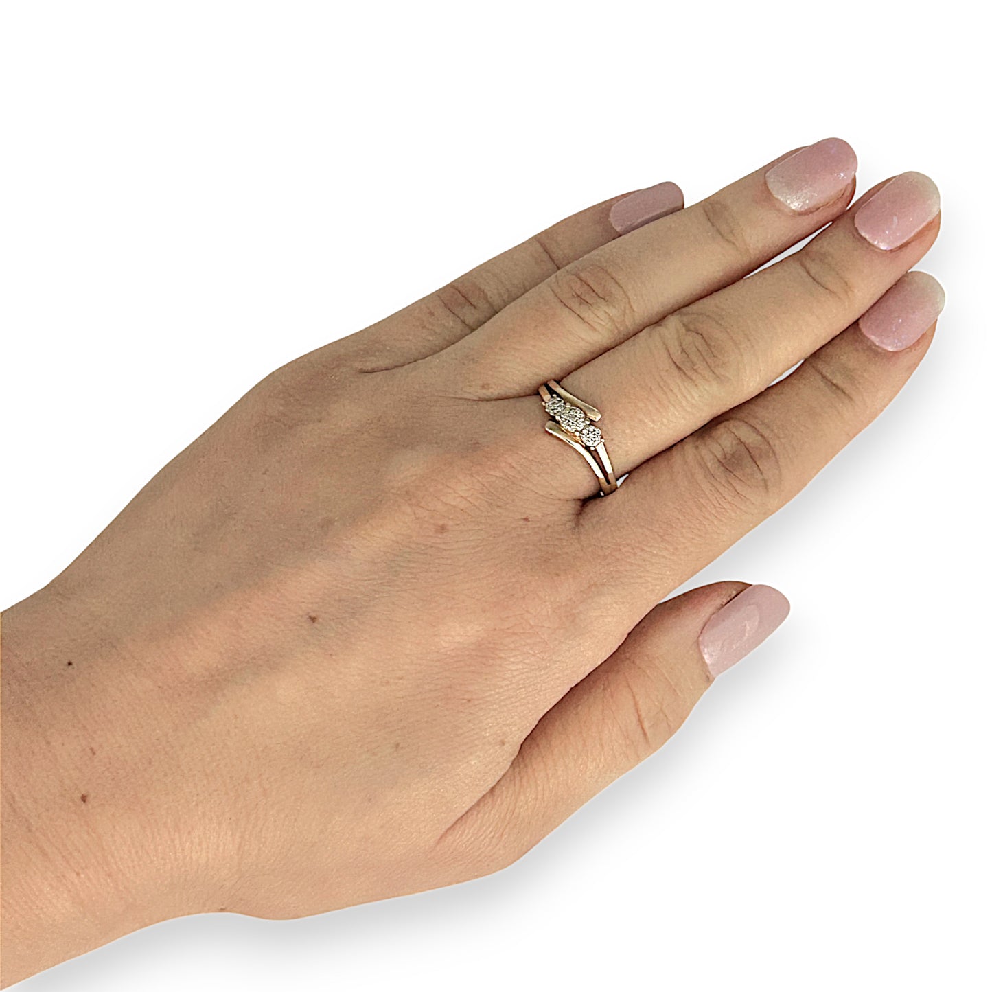 10K Gold Michael Hill Diamonds Ring Size N. R # 248