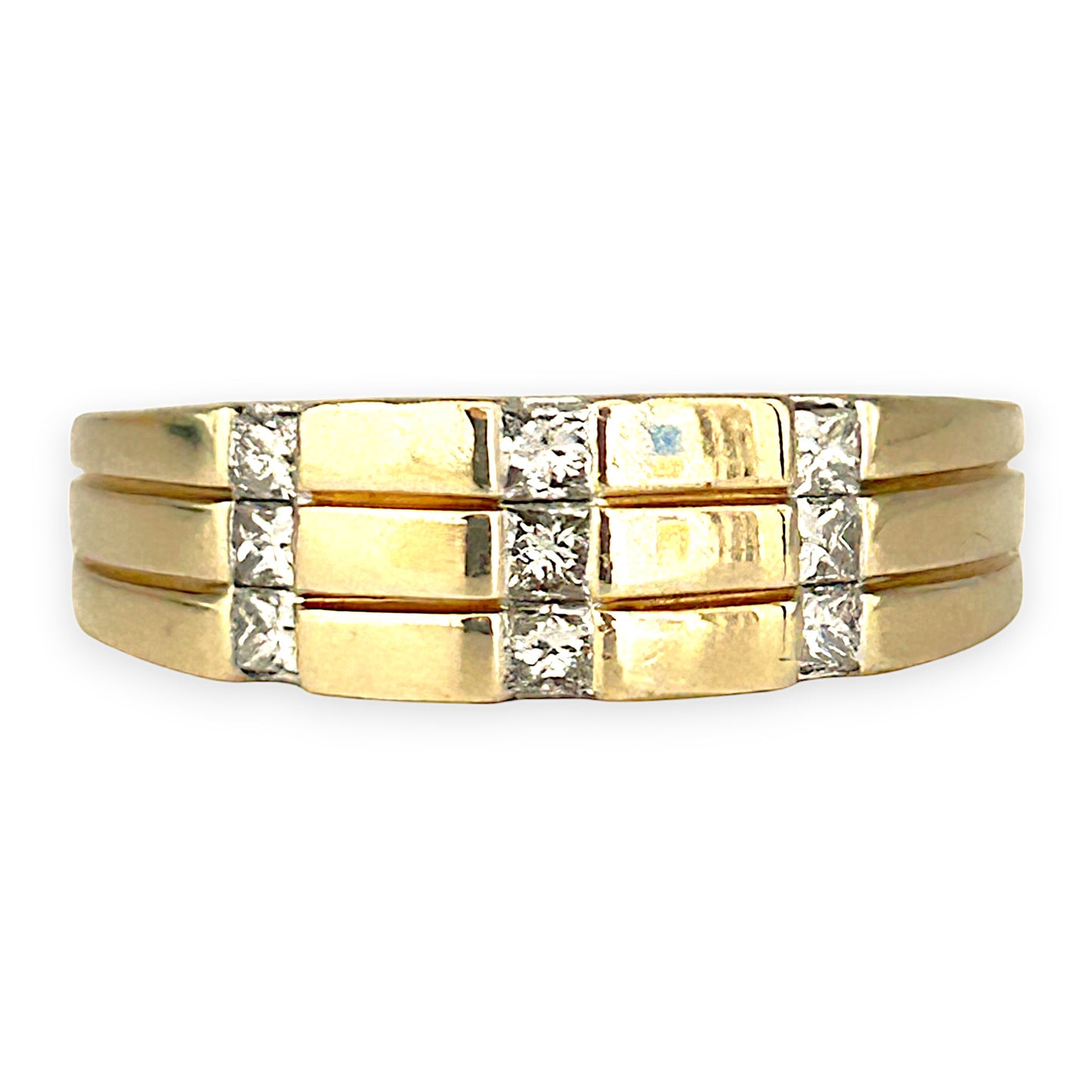 GOLD DEAL | 10ct (10K) Gold Michael Hill Diamonds 0.54ct Ring Size Y