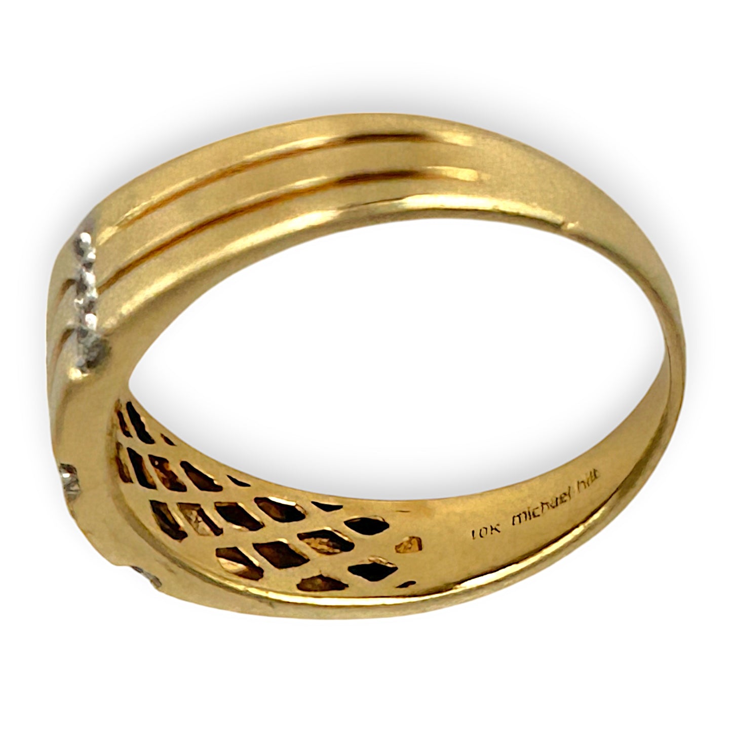 GOLD DEAL | 10ct (10K) Gold Michael Hill Diamonds 0.54ct Ring Size Y