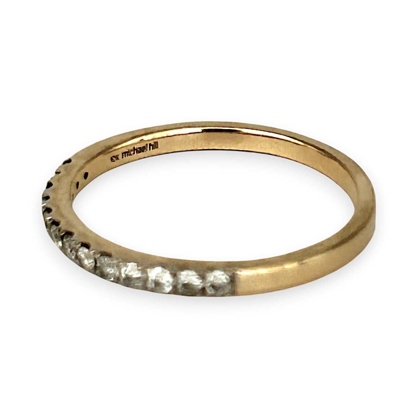 10K Gold Michael Hill Diamond 0.26ct Band Size S. R # 250