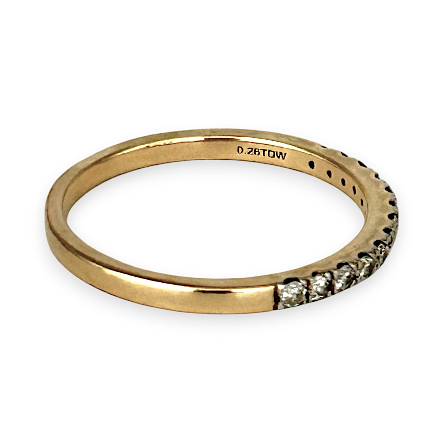 10K Gold Michael Hill Diamond 0.26ct Band Size S. R # 250