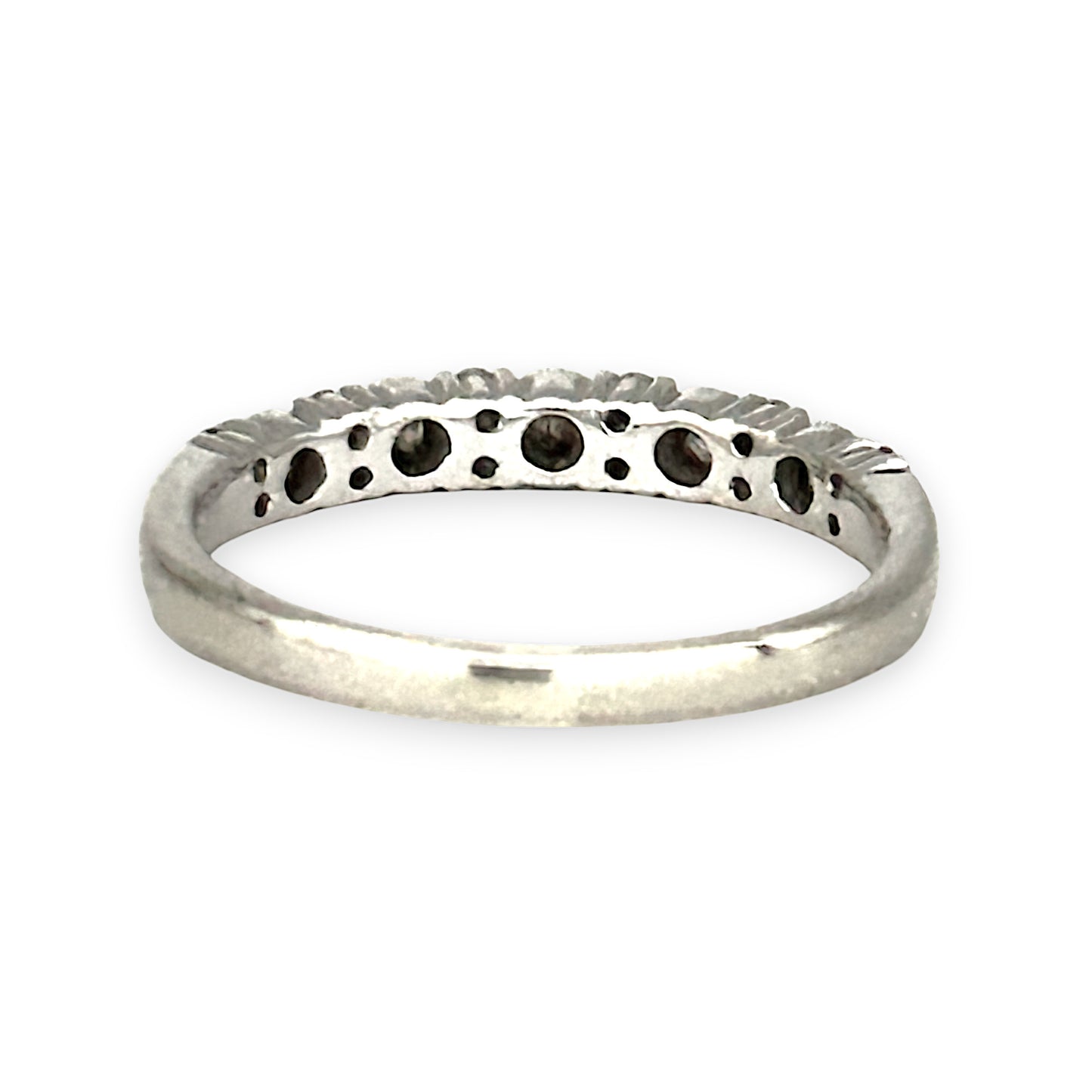 GOLD DEAL | 10ct (10K) White Gold MHJ Diamond Ring Size P
