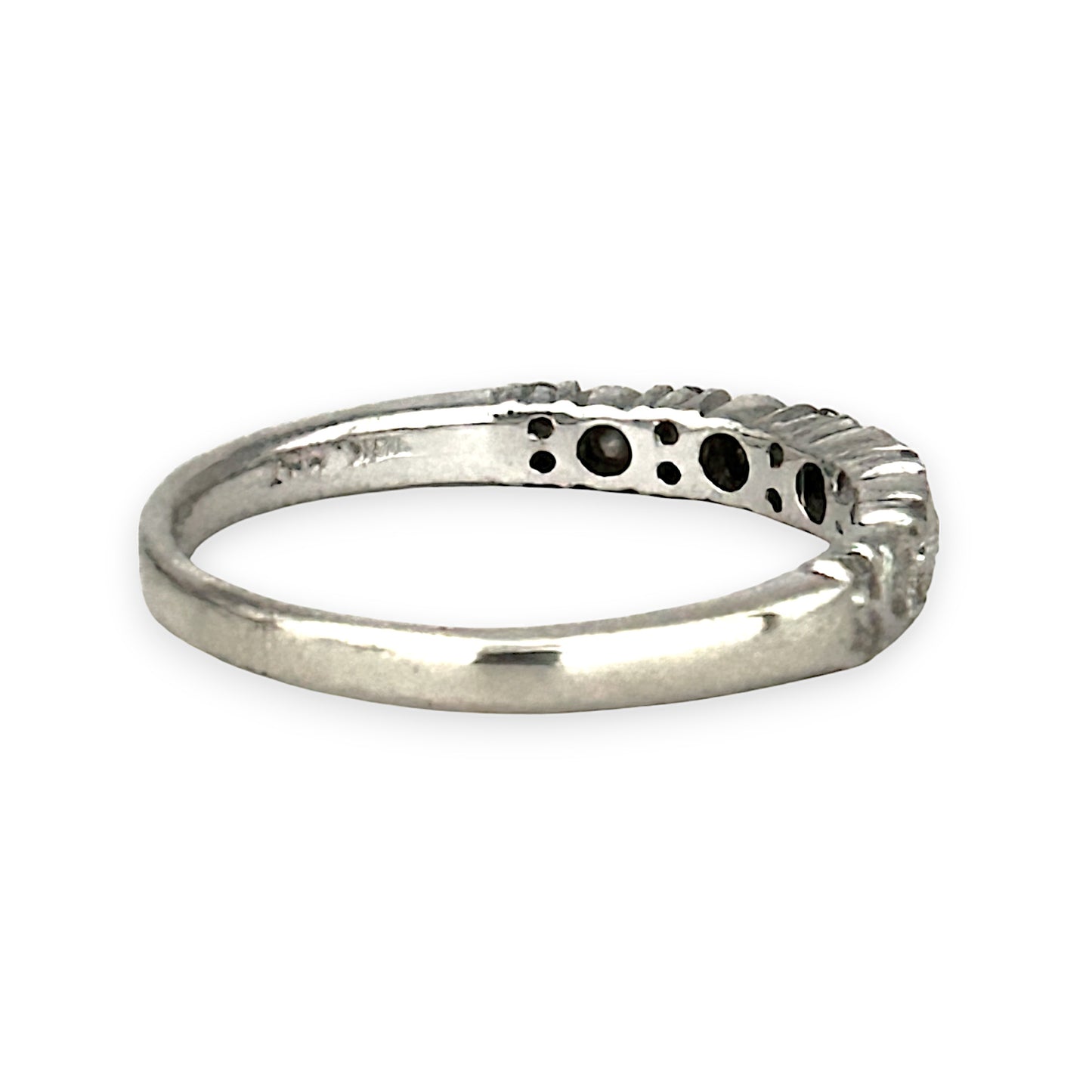GOLD DEAL | 10ct (10K) White Gold MHJ Diamond Ring Size P
