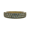 NZGD | 9ct Gold Two‑Row Brilliant Stone Elegance Ring Size N