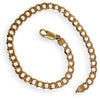 NZGD | 9ct Gold Refined Edge Flat Curb Bracelet-Refurbished