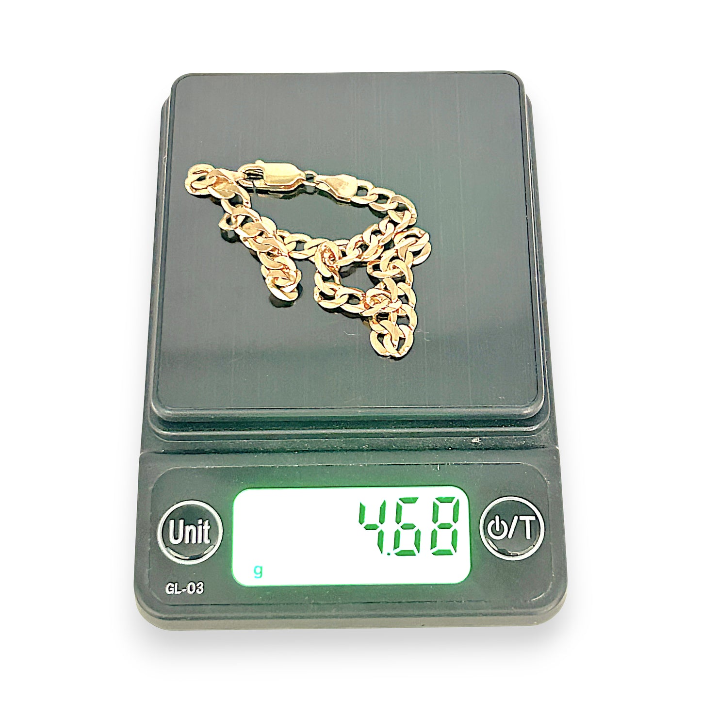 NZGD | 9ct Gold Refined Edge Flat Curb Bracelet-Refurbished