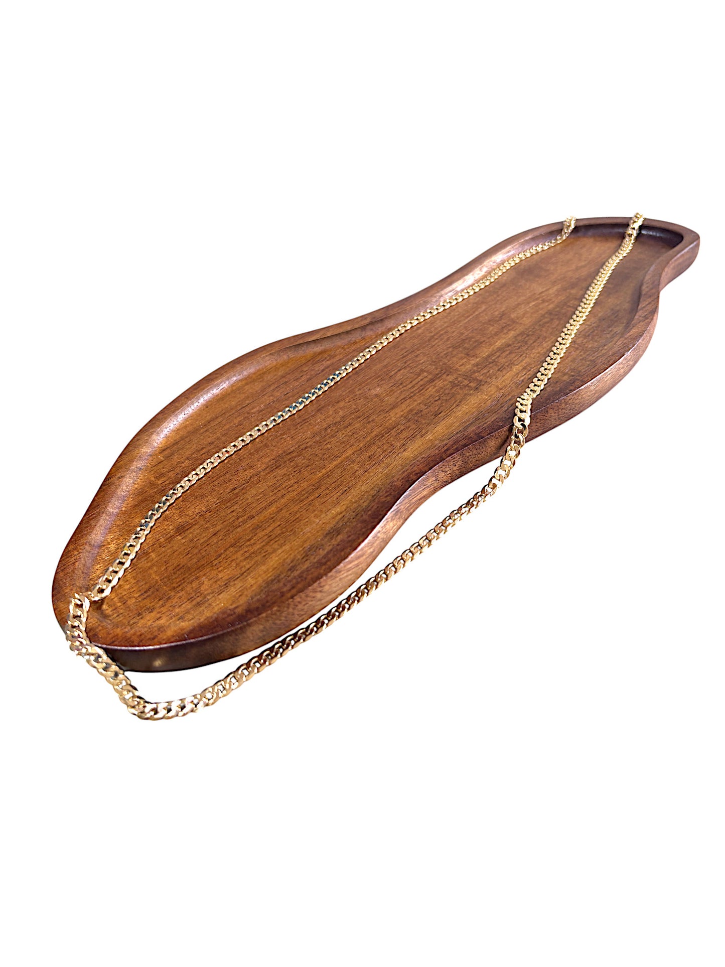 9ct Gold Curb Link Chain 70cm long, Valuation $4,970. R # 258