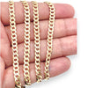 9ct Gold Curb Link Chain 70cm long, Valuation $4,970. R # 258