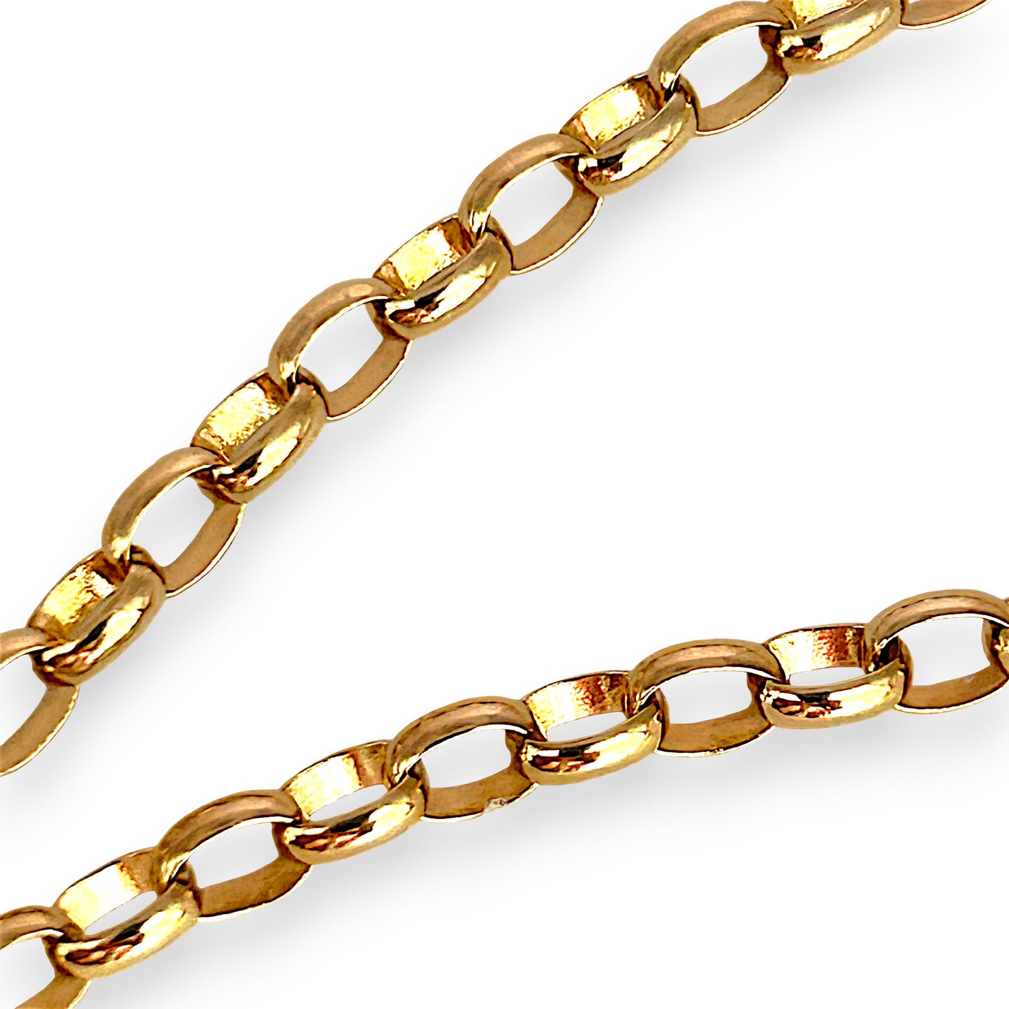 GOLD DEAL | FLASH SALE 9ct Gold Refurbished Belcher Oval Chain 45cm