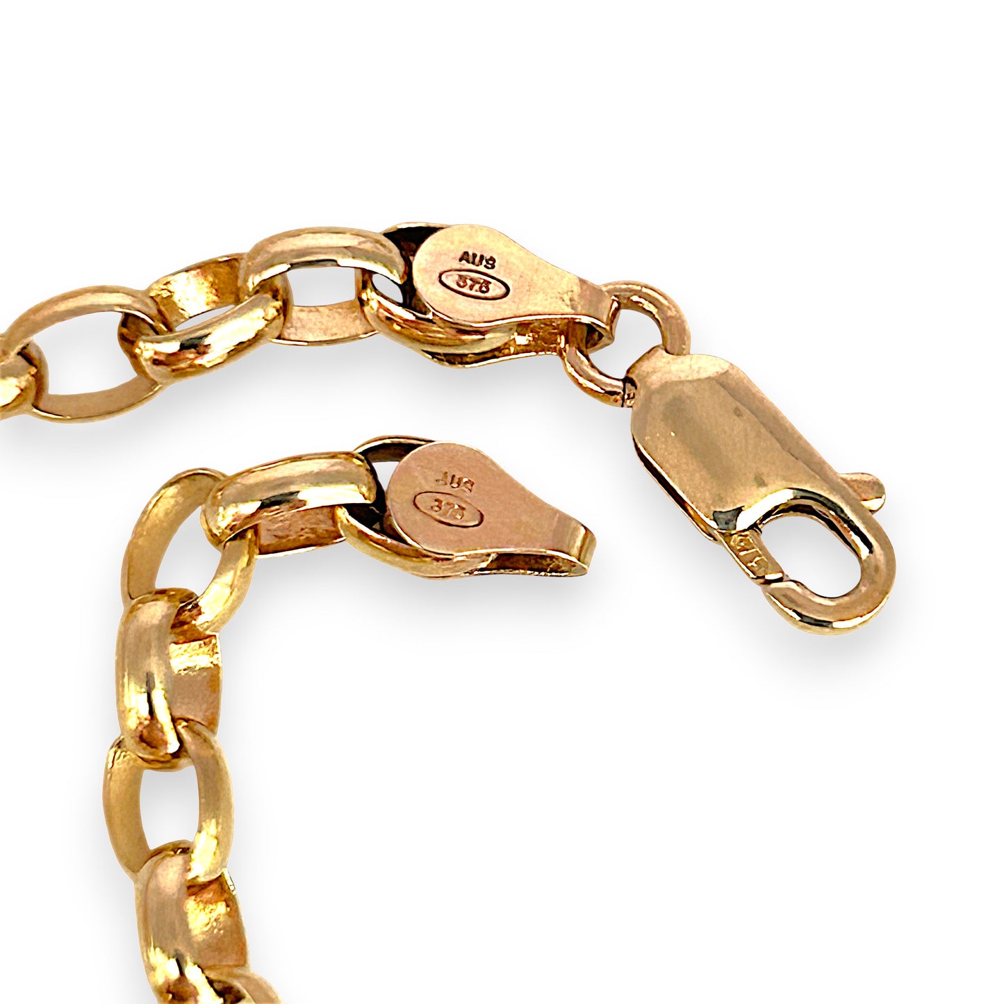 GOLD DEAL | FLASH SALE 9ct Gold Refurbished Belcher Oval Chain 45cm