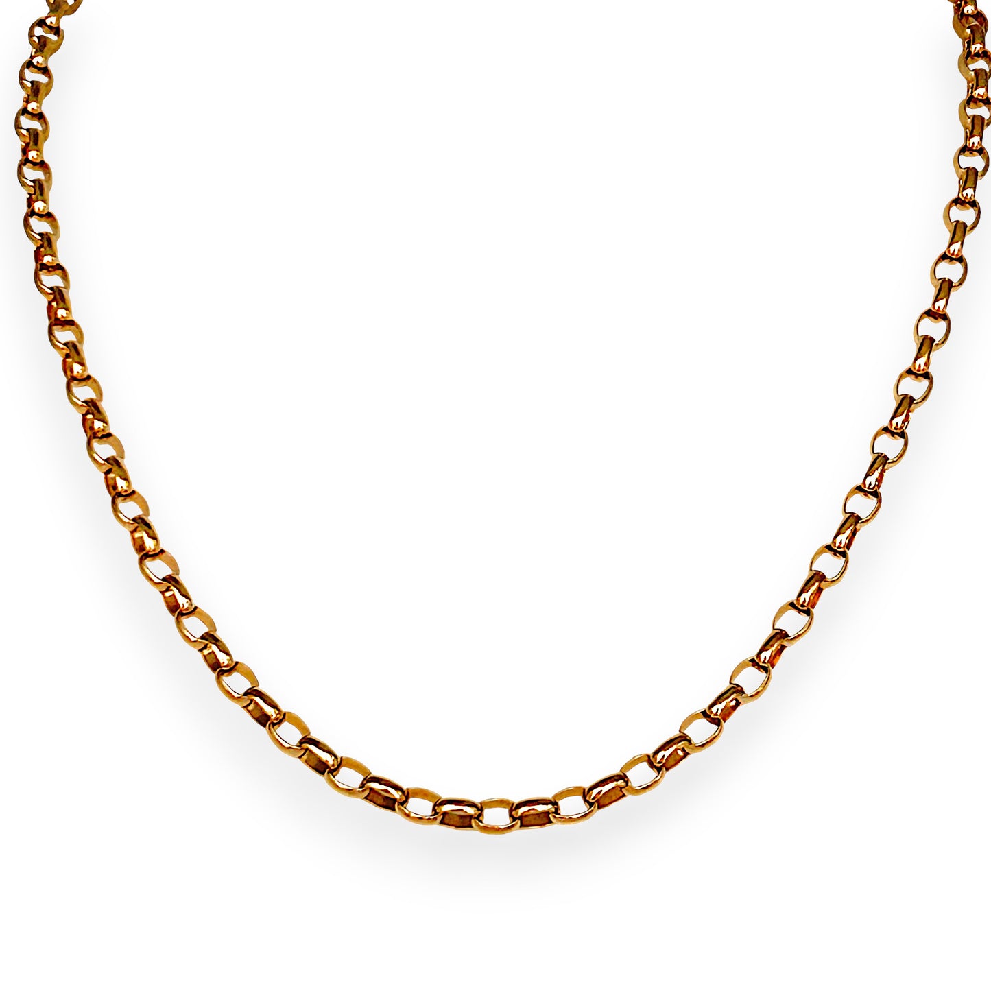 GOLD DEAL | FLASH SALE 9ct Gold Refurbished Belcher Oval Chain 45cm