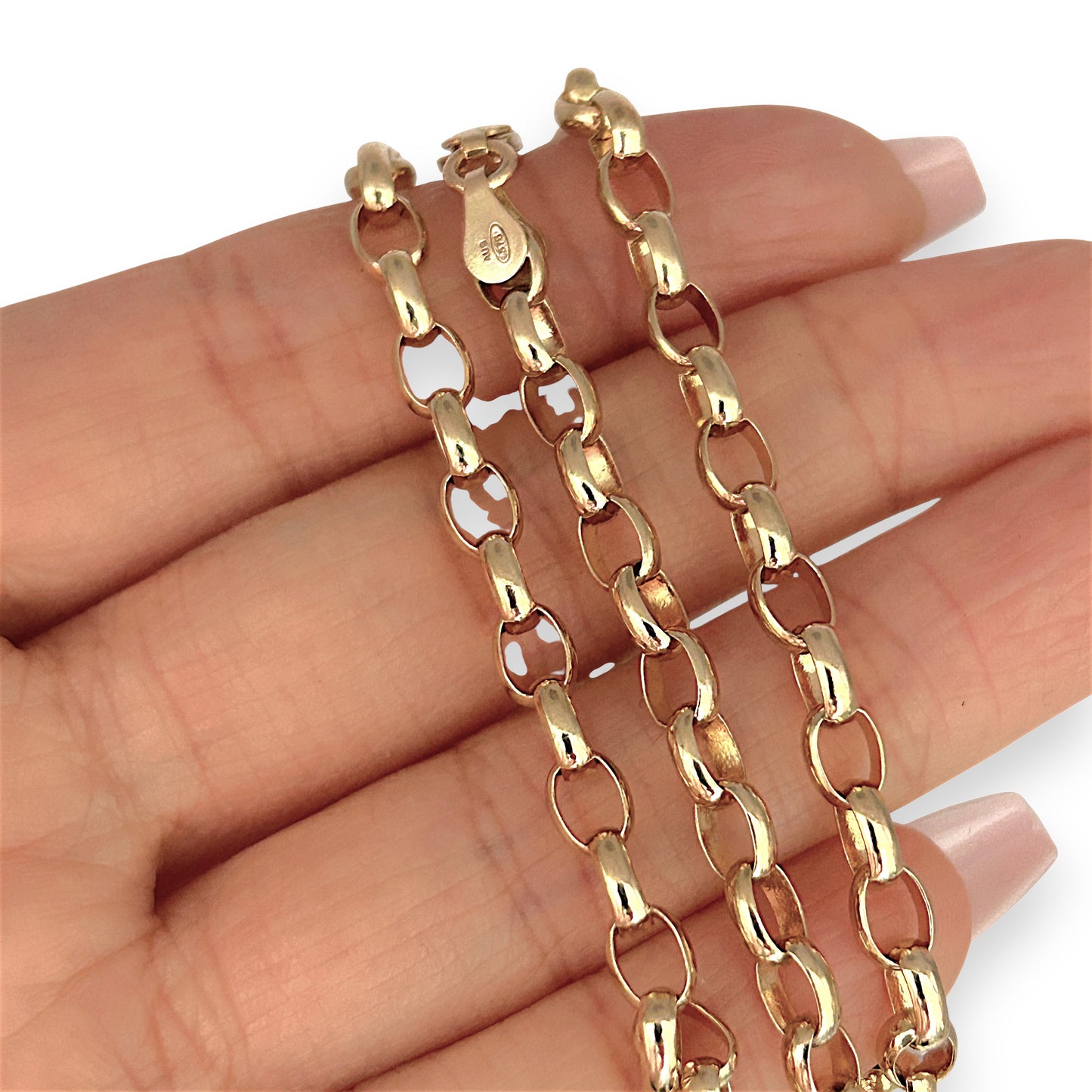GOLD DEAL | FLASH SALE 9ct Gold Refurbished Belcher Oval Chain 45cm