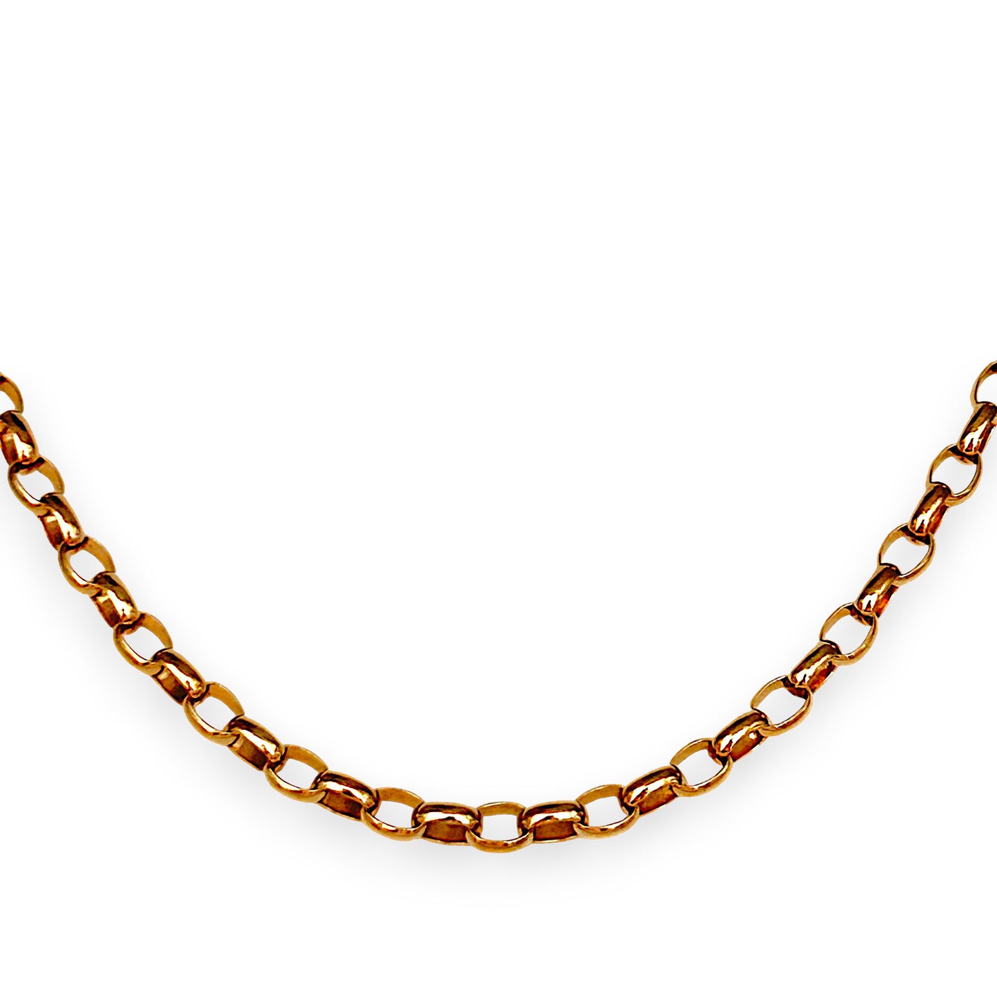 GOLD DEAL | FLASH SALE 9ct Gold Refurbished Belcher Oval Chain 45cm