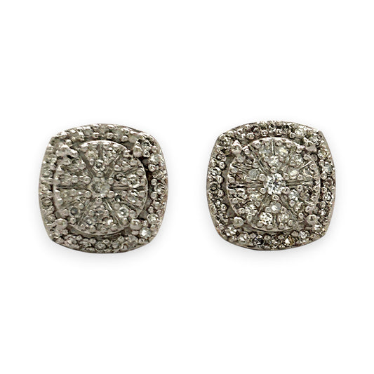 9ct Rose Gold Earrings |NZGD| Rose Radiance Diamond Studs