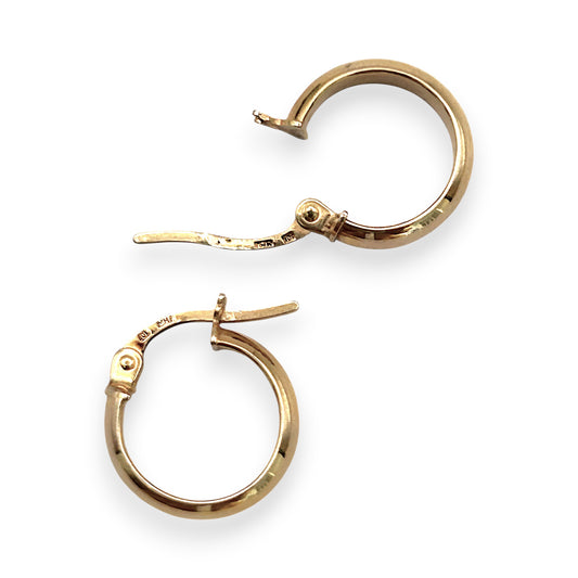 NZGD | 10ct Gold Earrings Michael Hill Classic Dome Hoops 12.5mm