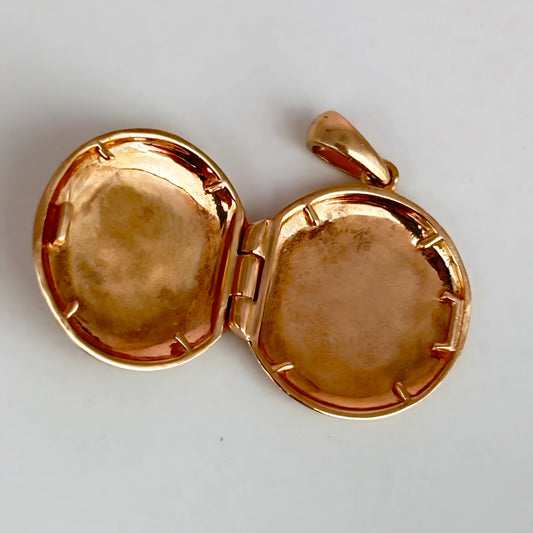 GOLD DEAL | 10ct (10K) Gold Celestial Glow Diamond‑Star Locket Pendant