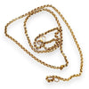 9ct Gold Round Link Solid Chain 46cm long. R # 263