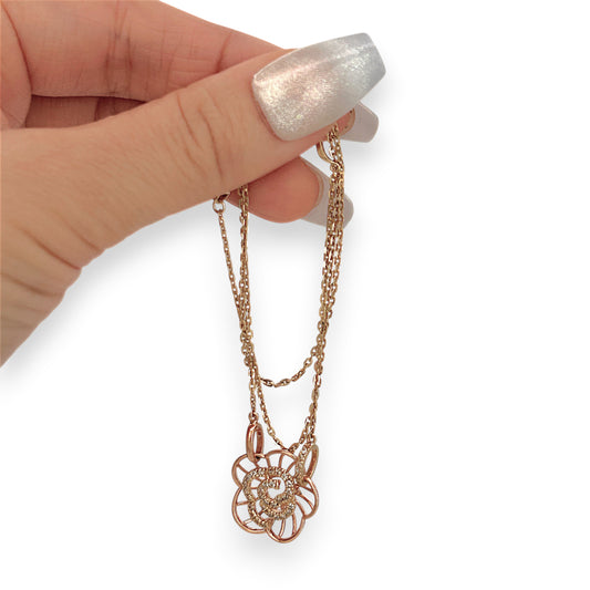 NZGD | 14ct Gold Roselight Bloom Necklace 40cm