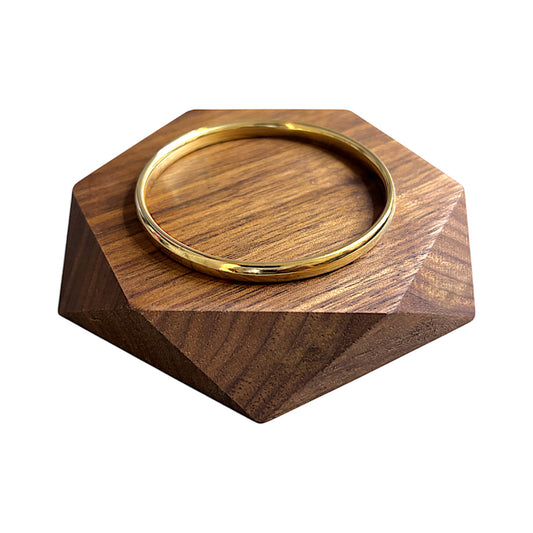 9ct Gold Bangle Inner Diameter 6.35cm, Valuation $2,200. R # 269