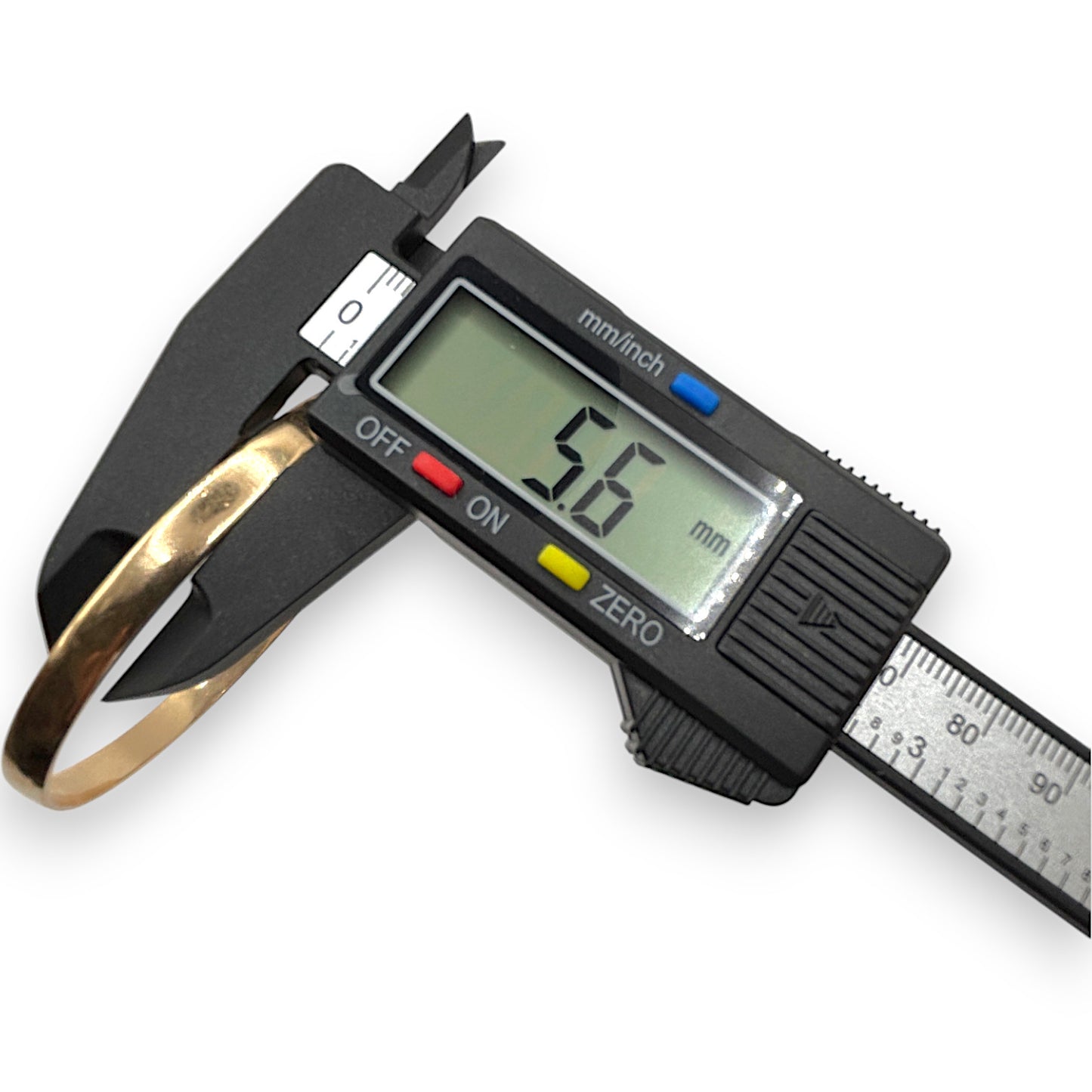 GOLD DEAL | 9ct Gold 5.8mm Bangle 5.65cm - 6.42cm Solid Oval