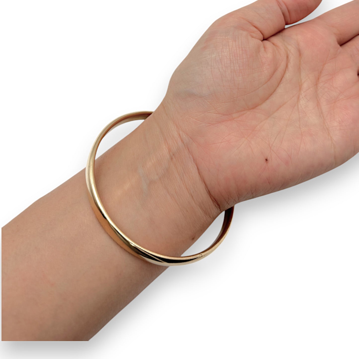 GOLD DEAL | 9ct Gold Solid Heavy Bangle Inner Size 6.57cm Valuation $9,350