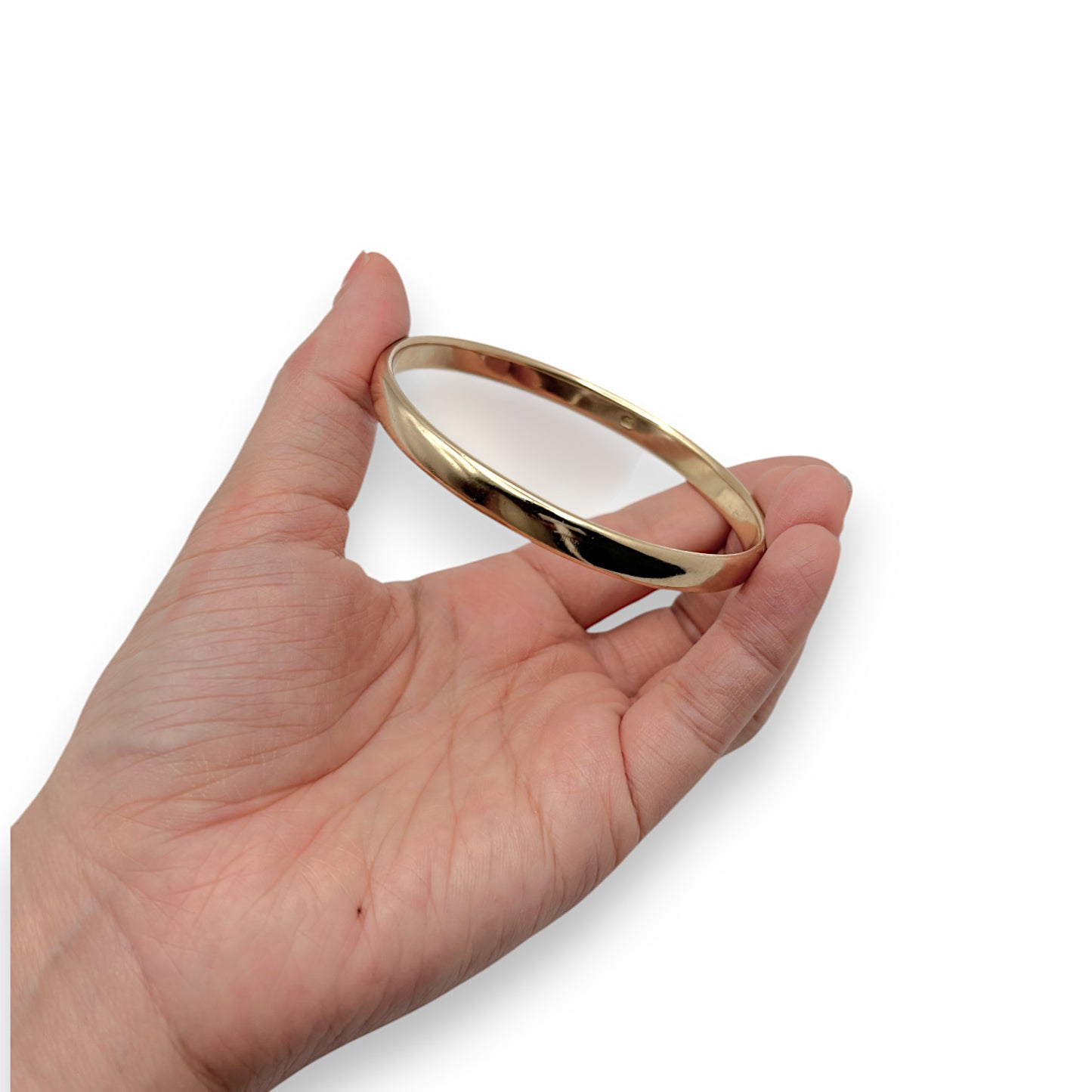 GOLD DEAL | 9ct Gold Solid Heavy Bangle Inner Size 6.57cm Valuation $9,350